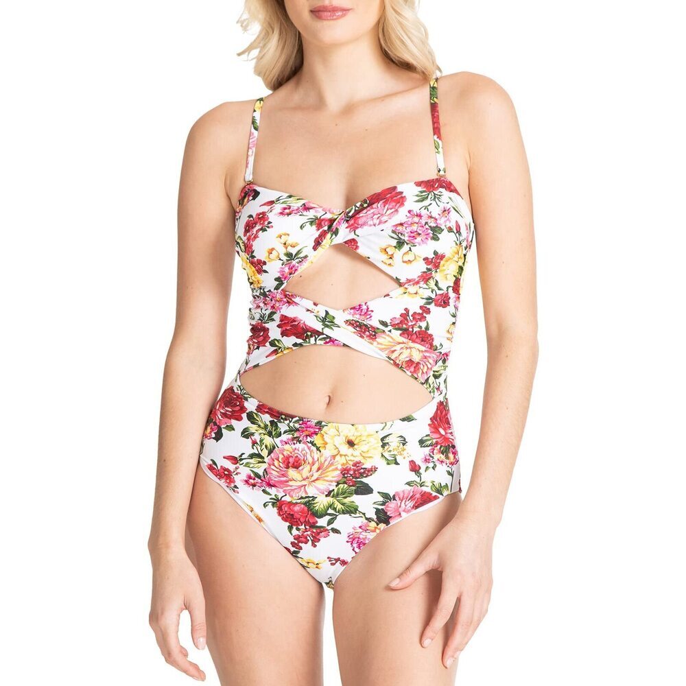 Rachel Roy Women's Twist Cut Out One Piece Multicolor XS NWT